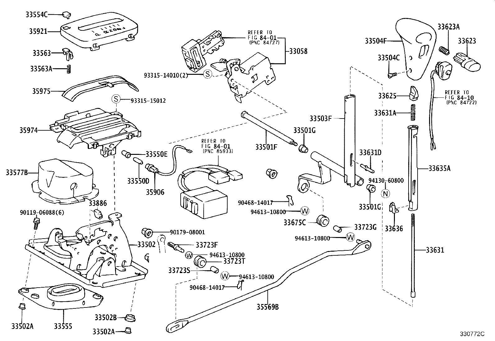 Toyota 33560-60020 UNIT ASSY, SHIFT LOCK CONTROL