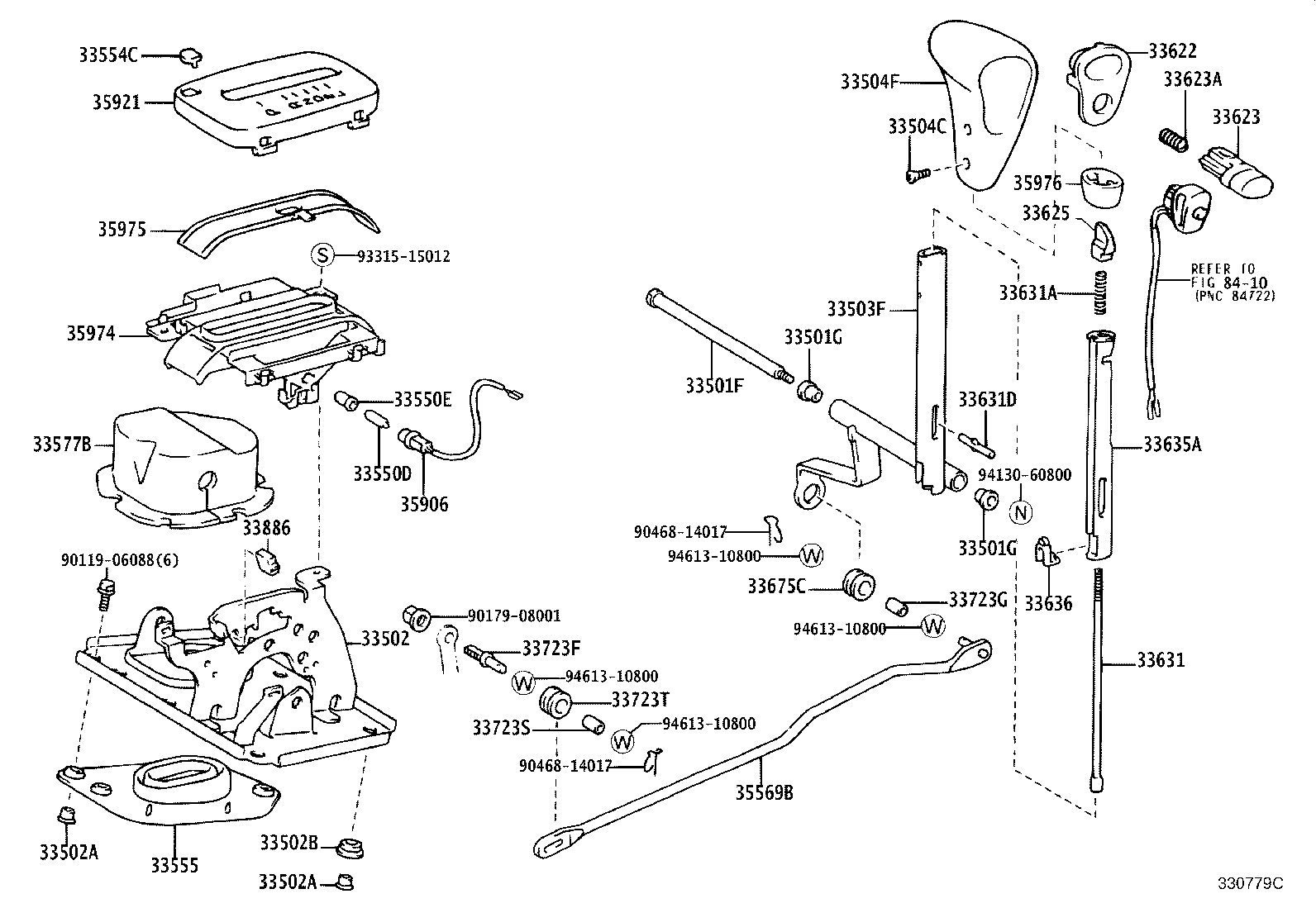 33530-60370 LEVER ASSY, SHIFT (FOR FLOOR SHIFT) product image