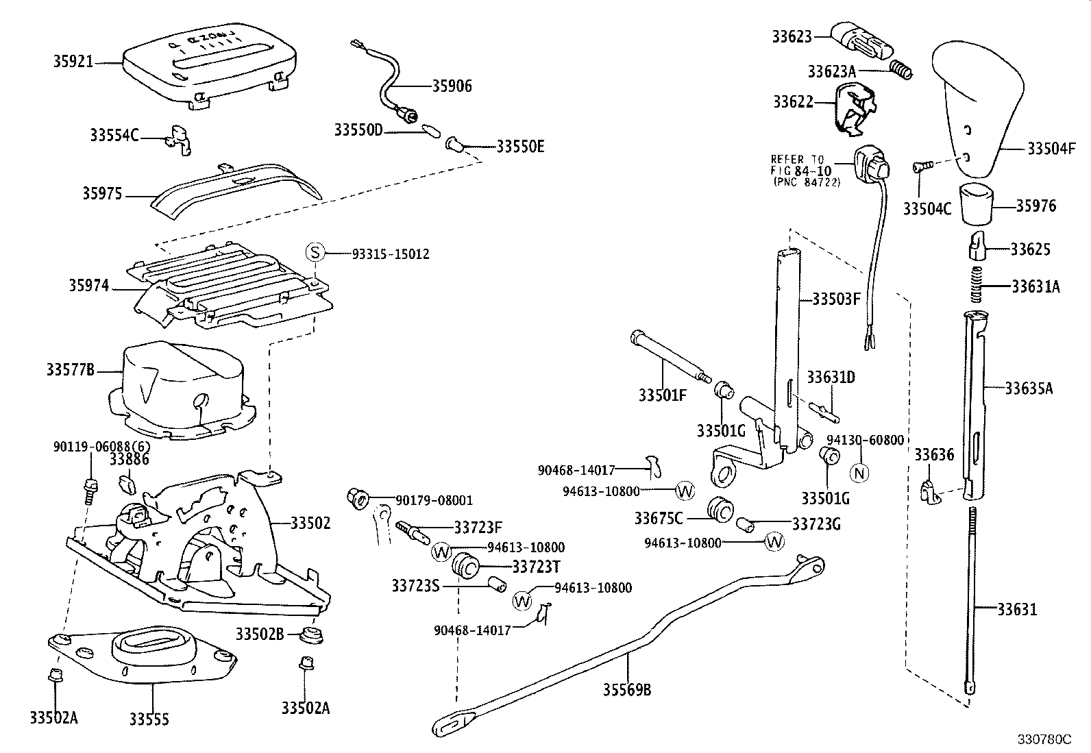 33530-60370 LEVER ASSY, SHIFT (FOR FLOOR SHIFT) product image