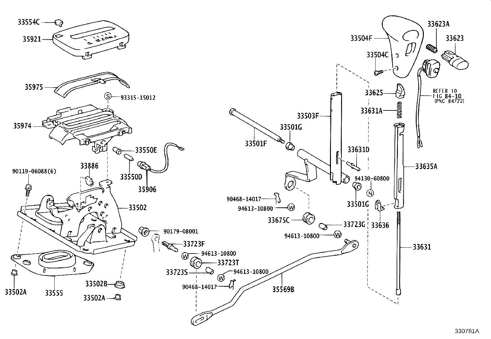33530-60440 LEVER ASSY, SHIFT (FOR FLOOR SHIFT) product image