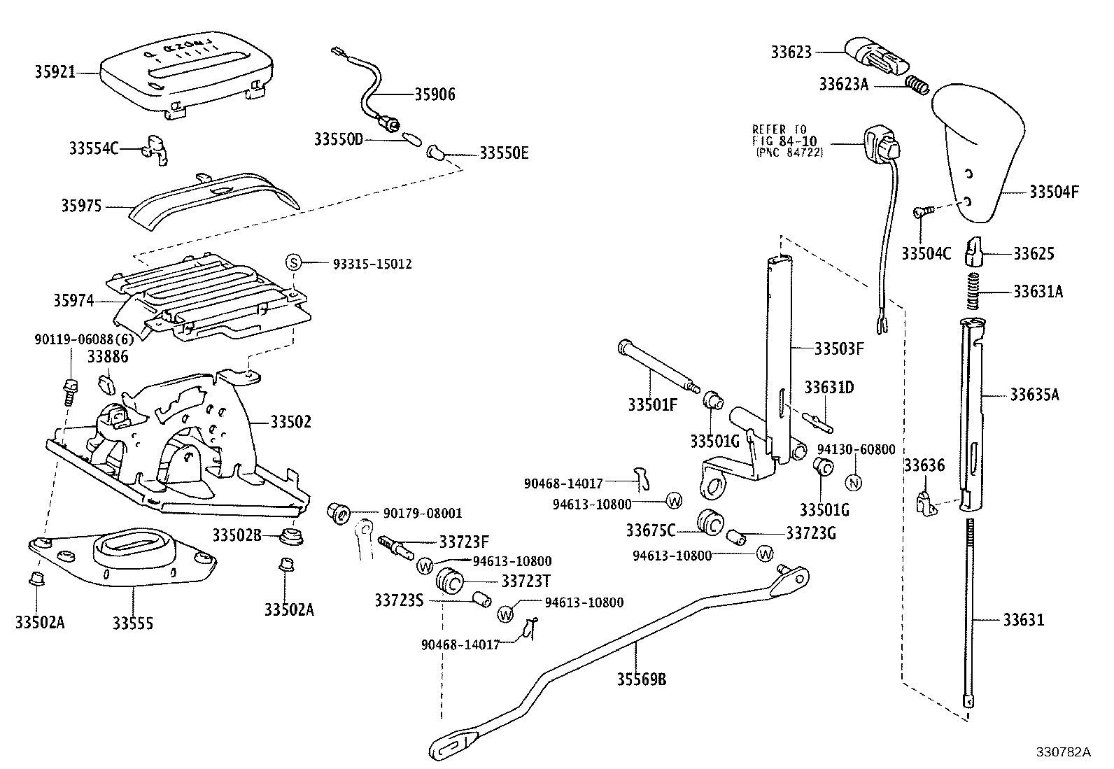 33530-60440 LEVER ASSY, SHIFT (FOR FLOOR SHIFT) product image