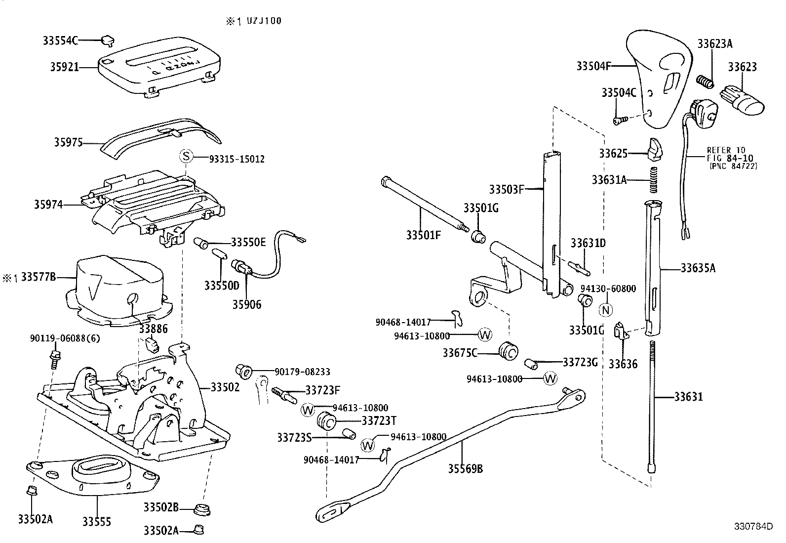 33530-60440 LEVER ASSY, SHIFT (FOR FLOOR SHIFT) product image