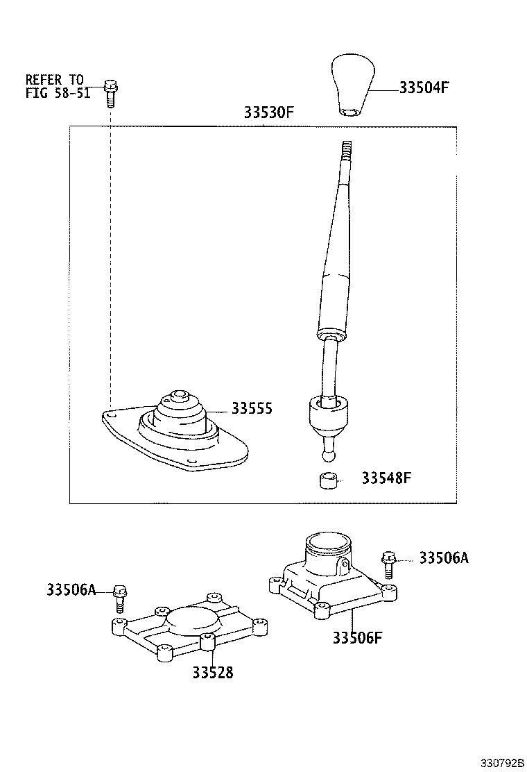 33058-60080 BRACKET SUB-ASSY, SHIFT LOCK SOLENOID product image