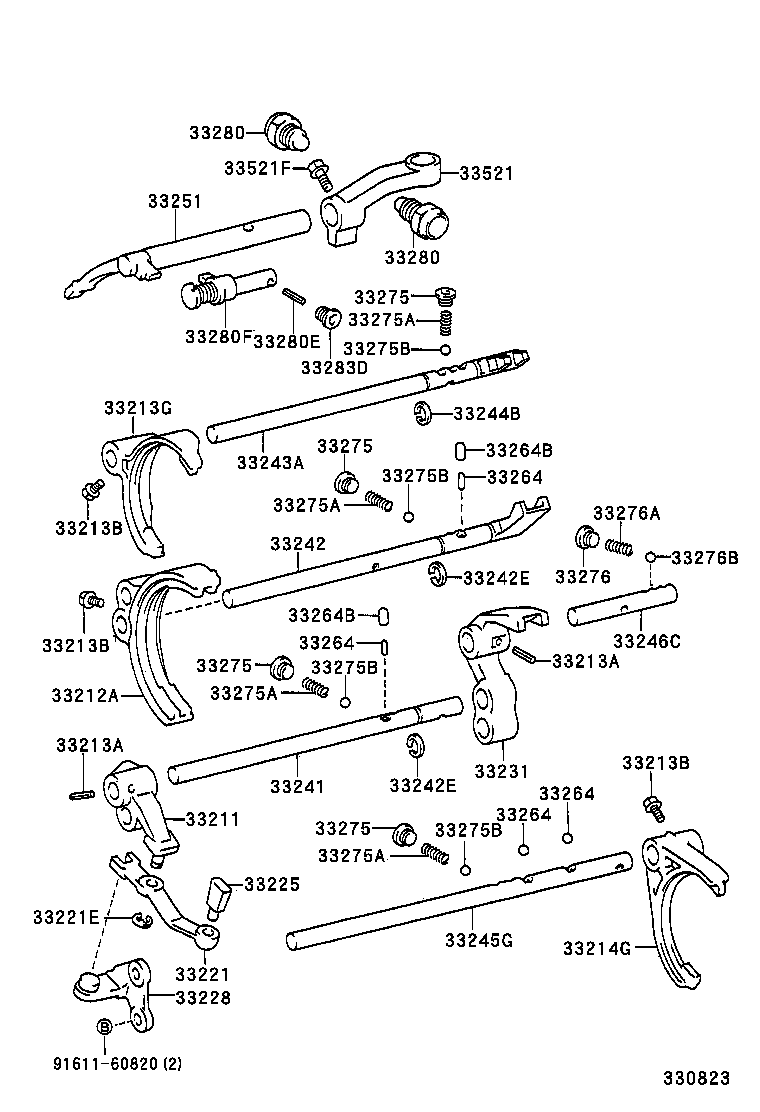 33521-24040 HOUSING, SHIFT LEVER product image