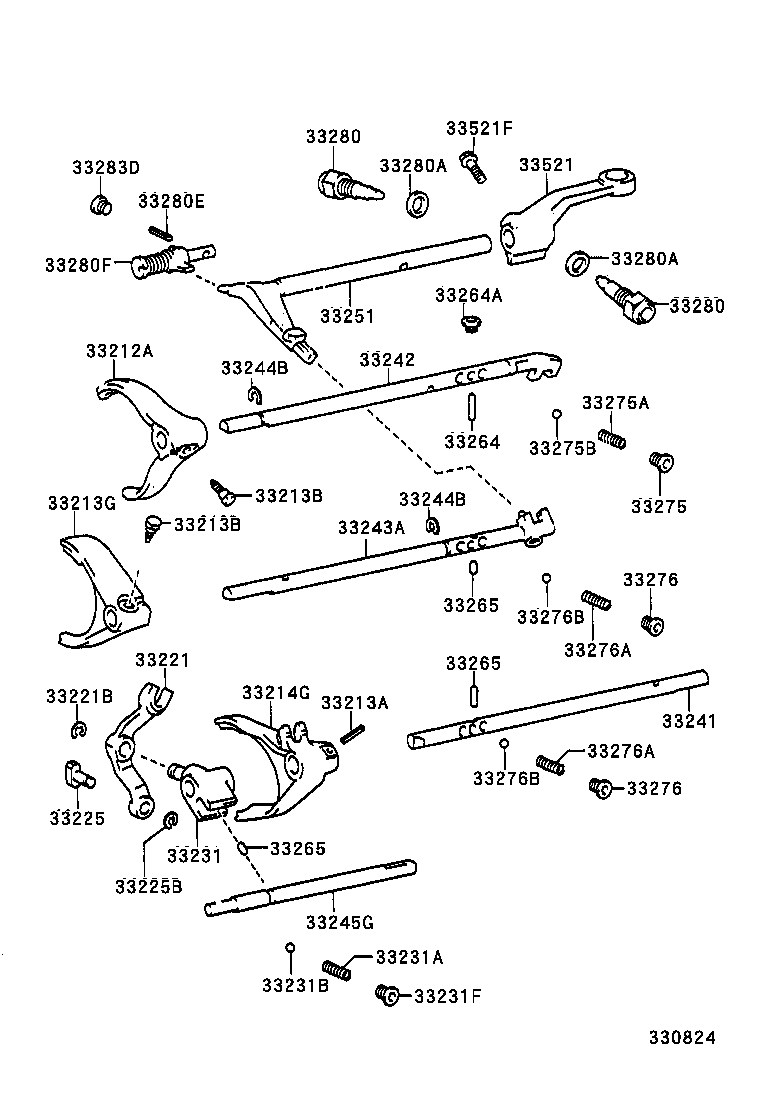 33502-24080 HOUSING, SHIFT LEVER product image