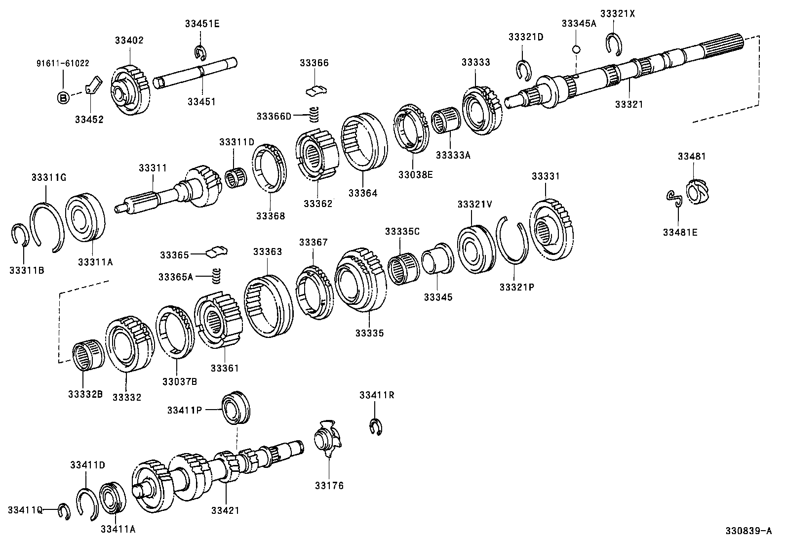 33481-14060 GEAR, SPEEDOMETER DRIVE (MTM) product image