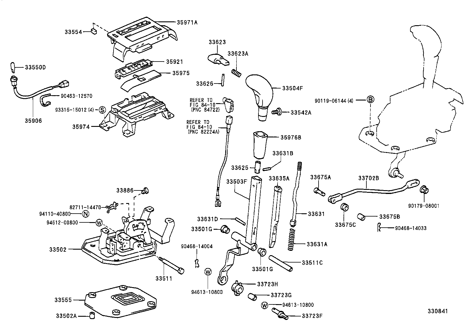 33530-30260 LEVER ASSY, SHIFT (FOR FLOOR SHIFT) product image