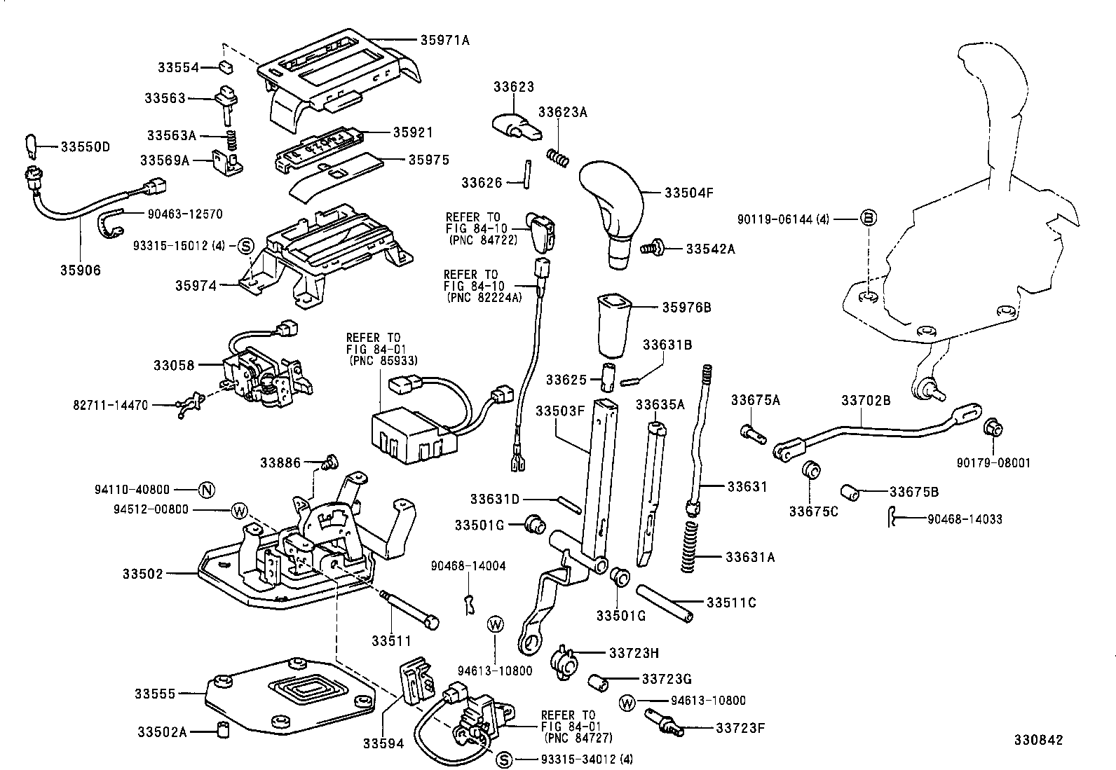 33530-30260 LEVER ASSY, SHIFT (FOR FLOOR SHIFT) product image