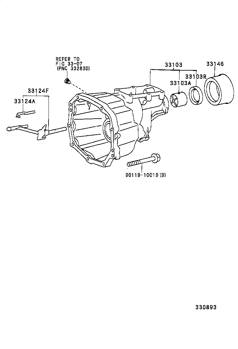33013-26010 HOUSING SUB-ASSY, EXTENSION(MTM) product image