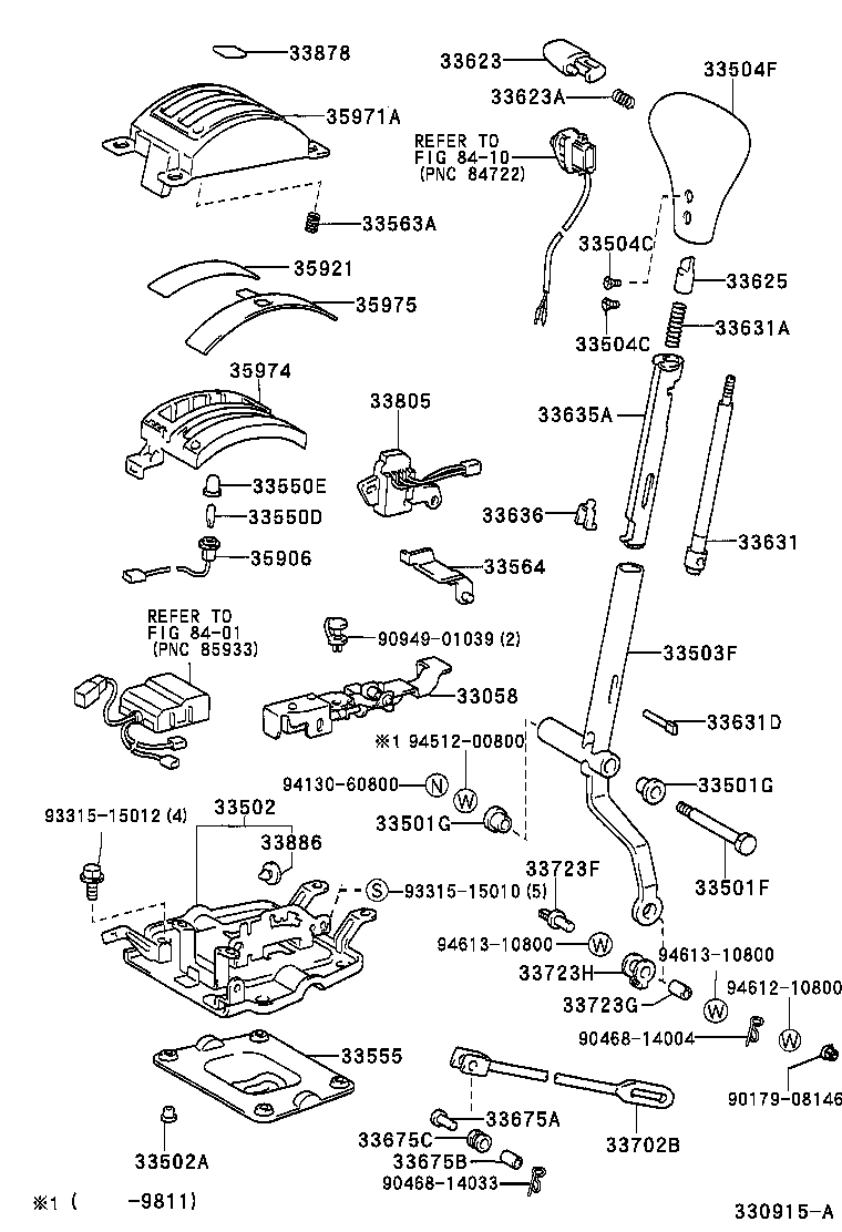 33530-35280 LEVER ASSY, SHIFT (FOR FLOOR SHIFT) product image