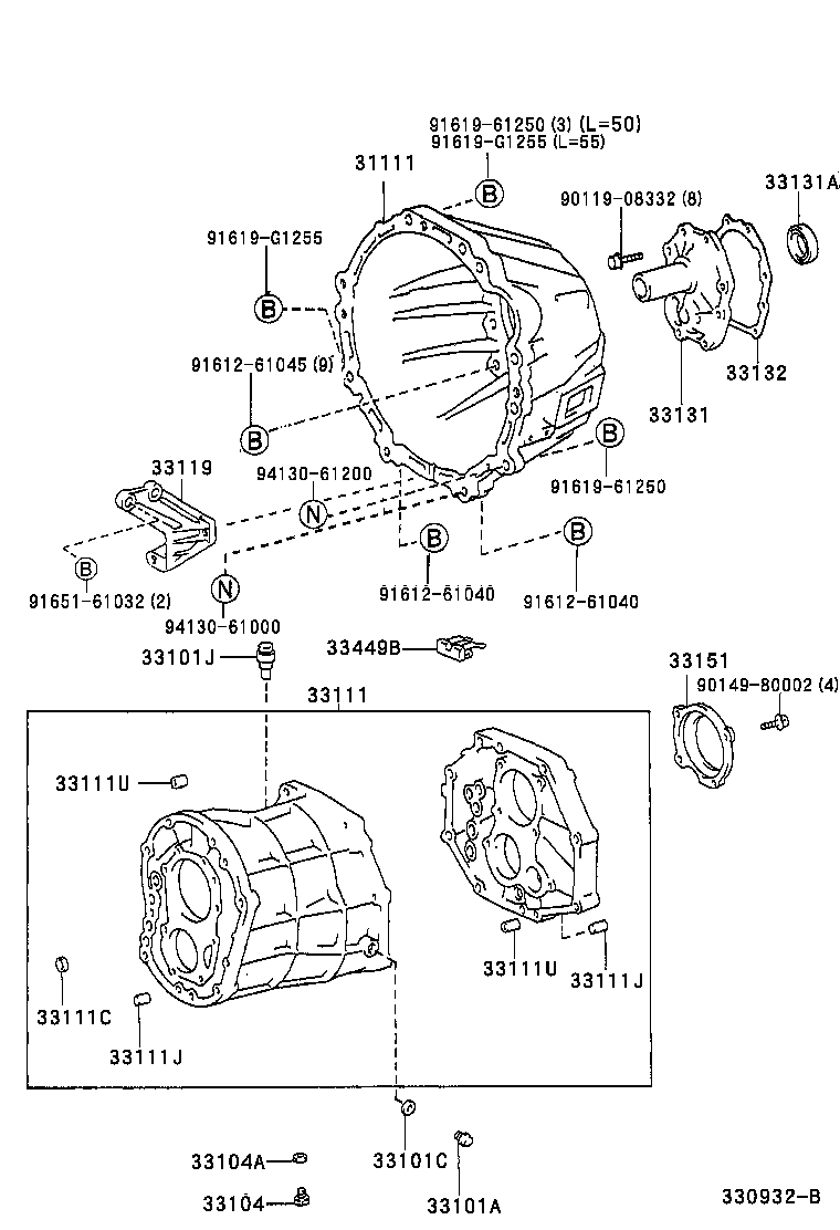 31111-0K030 HOUSING, CLUTCH product image