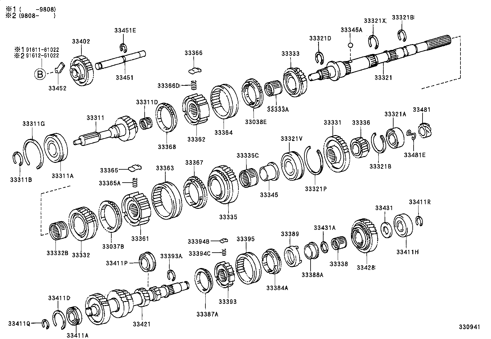 33034-24010 GEAR, 3RD product image