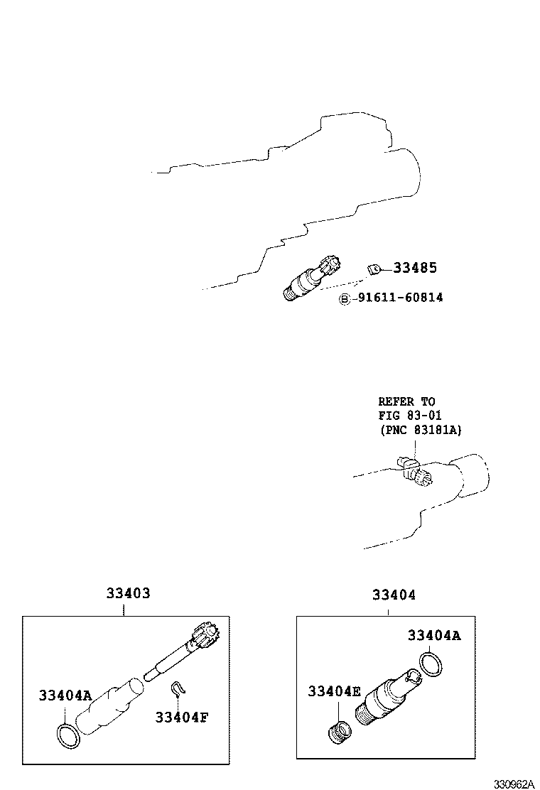 33403-39455 GEAR SUB-ASSY, SPEEDOMETER DRIVEN (MTM) product image