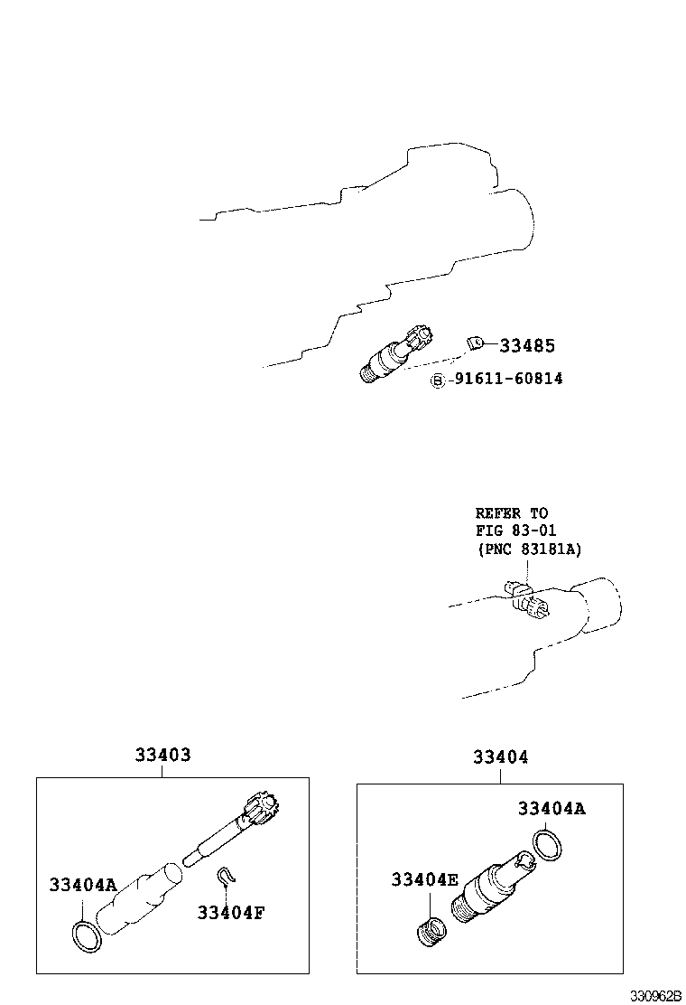33403-39445 GEAR SUB-ASSY, SPEEDOMETER DRIVEN (MTM) product image