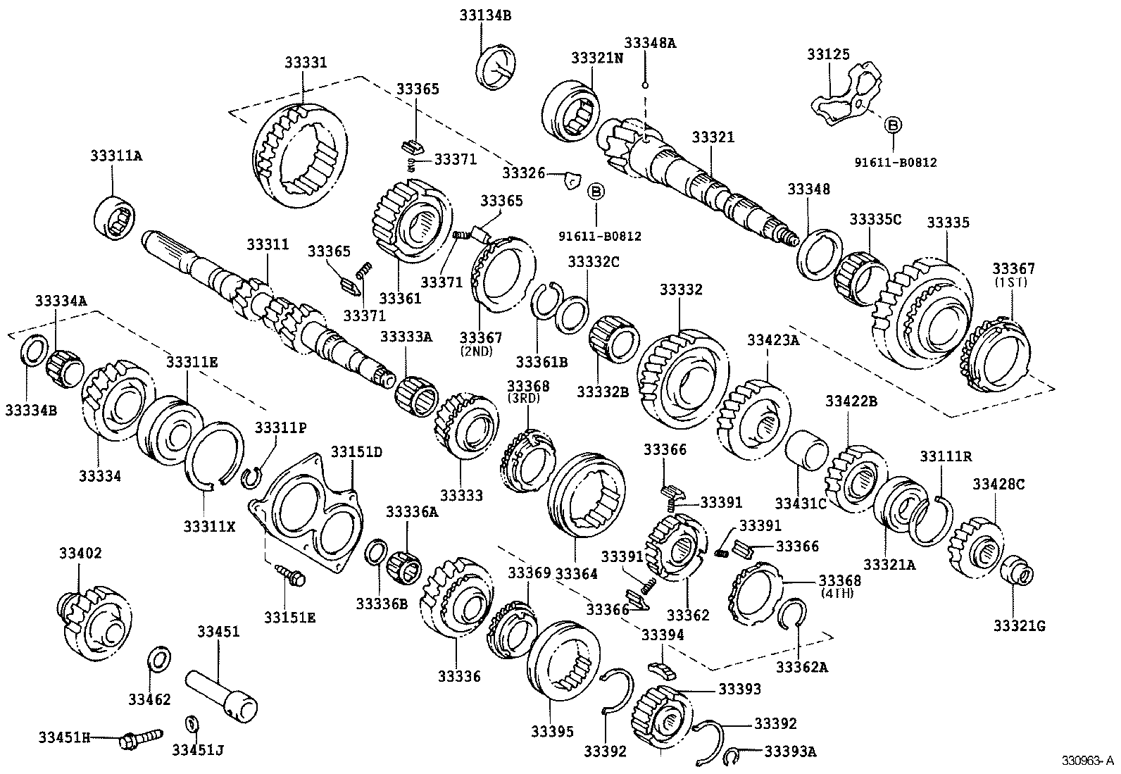33362-28020 HUB, TRANSMISSION CLUTCH, NO.2 product image