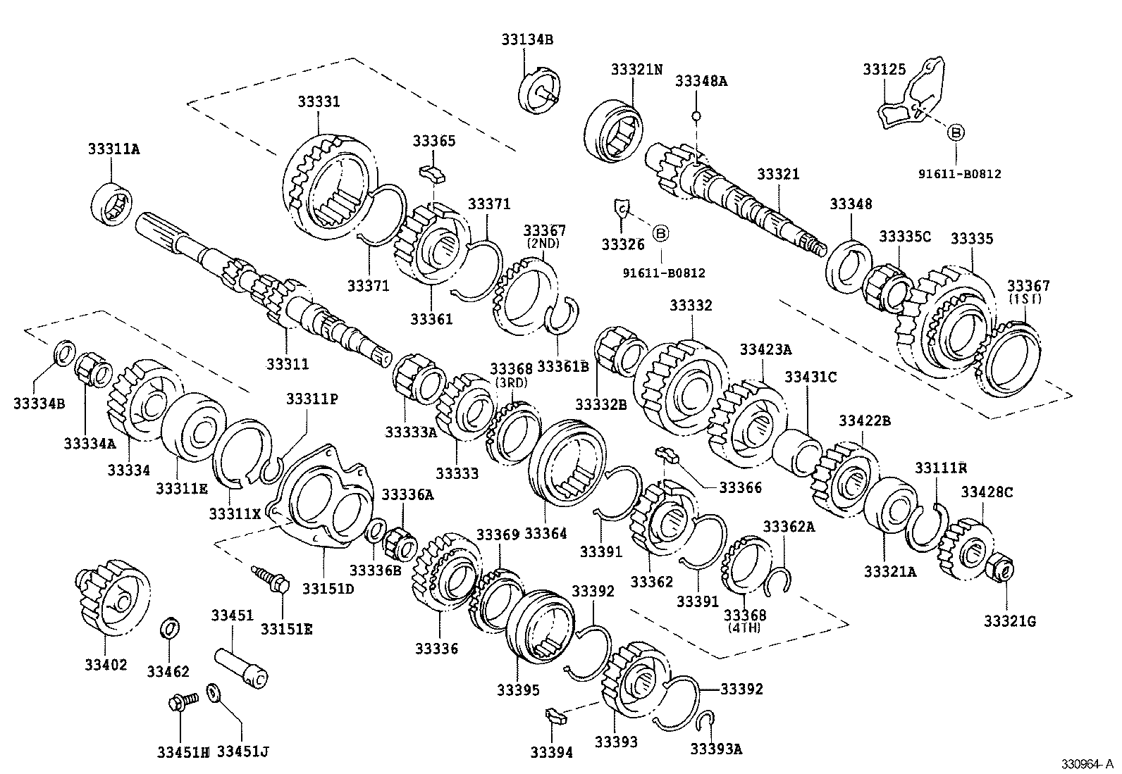 33362-28020 HUB, TRANSMISSION CLUTCH, NO.2 product image