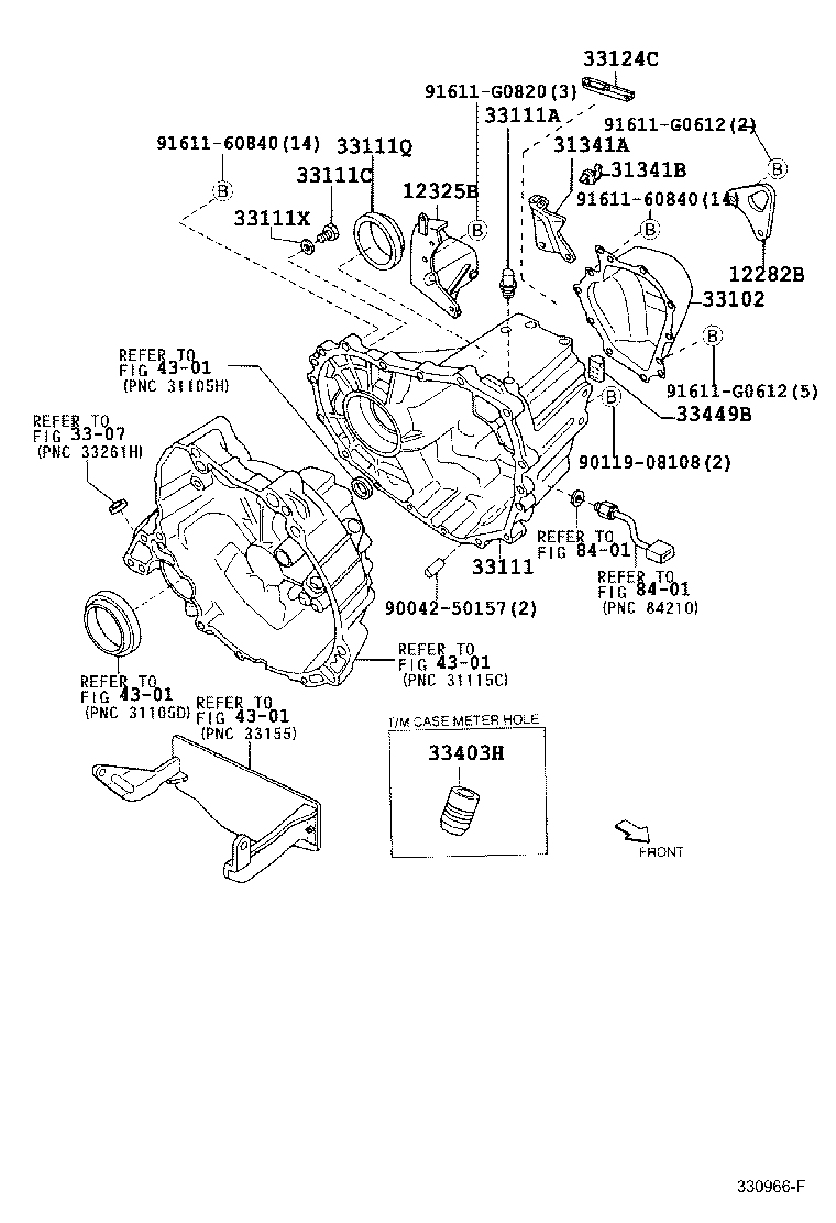 33102-97202 COVER SUB-ASSY, MANUAL TRANSMISSION CASE product image
