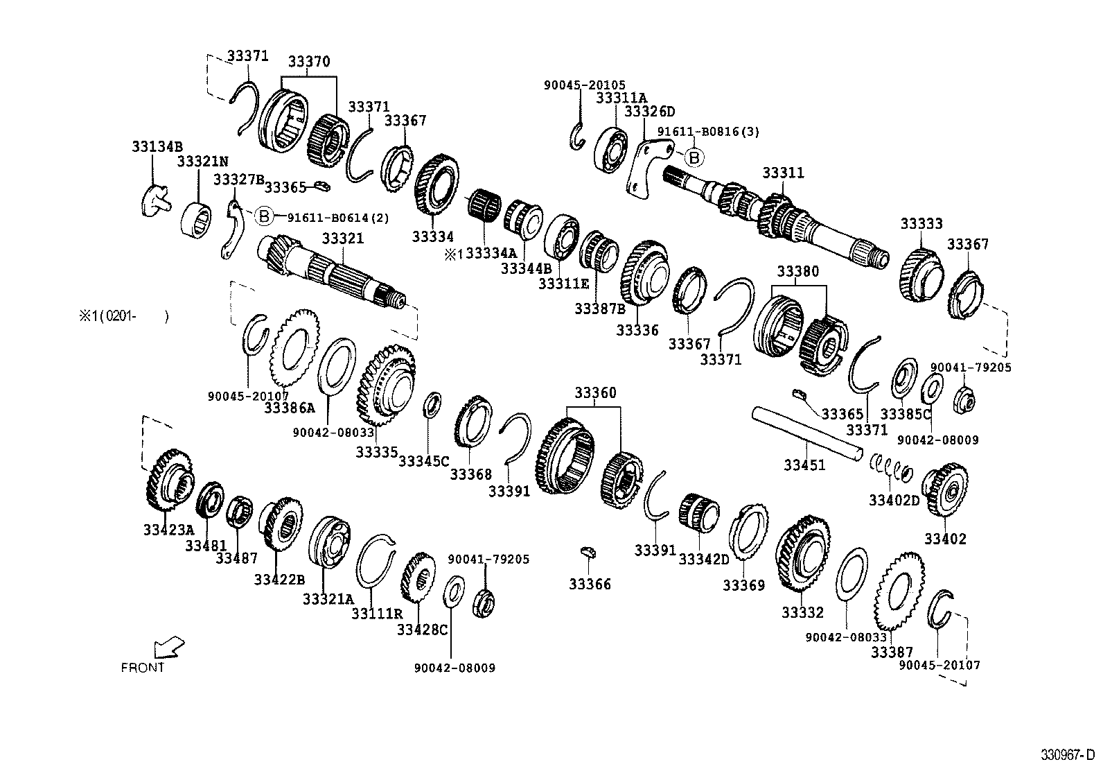 33338-87703 GEAR, 4TH DRIVEN product image