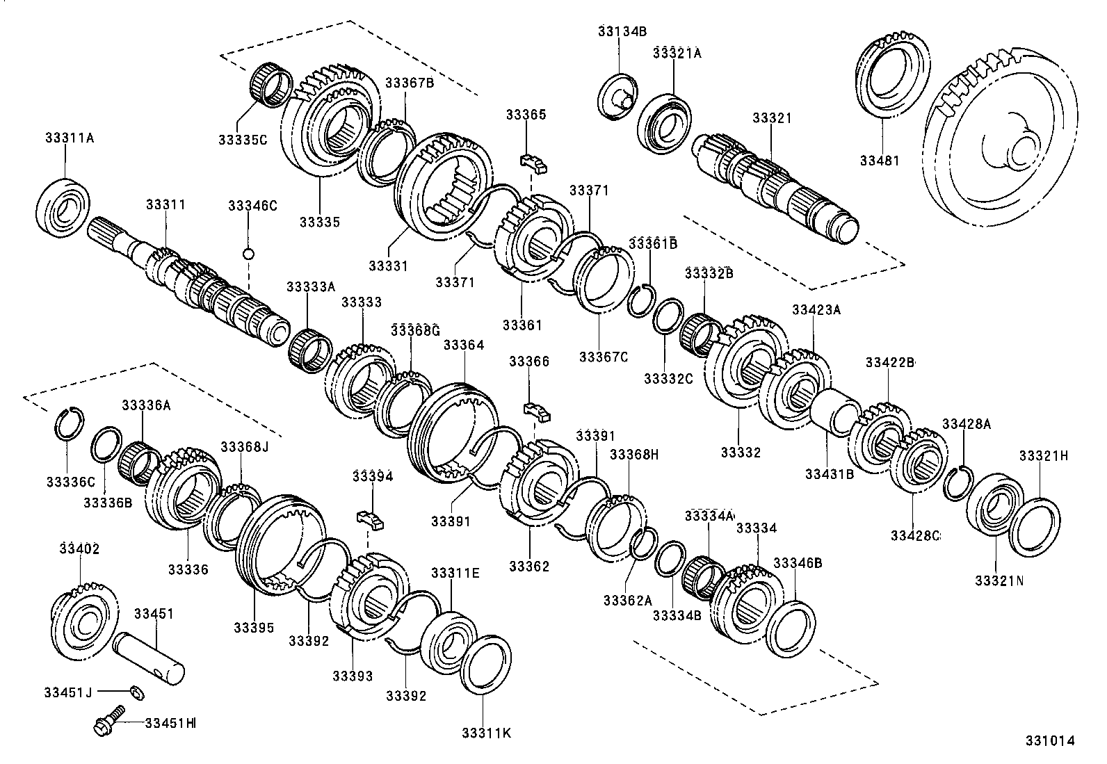 33036-20070 GEAR, 5TH product image