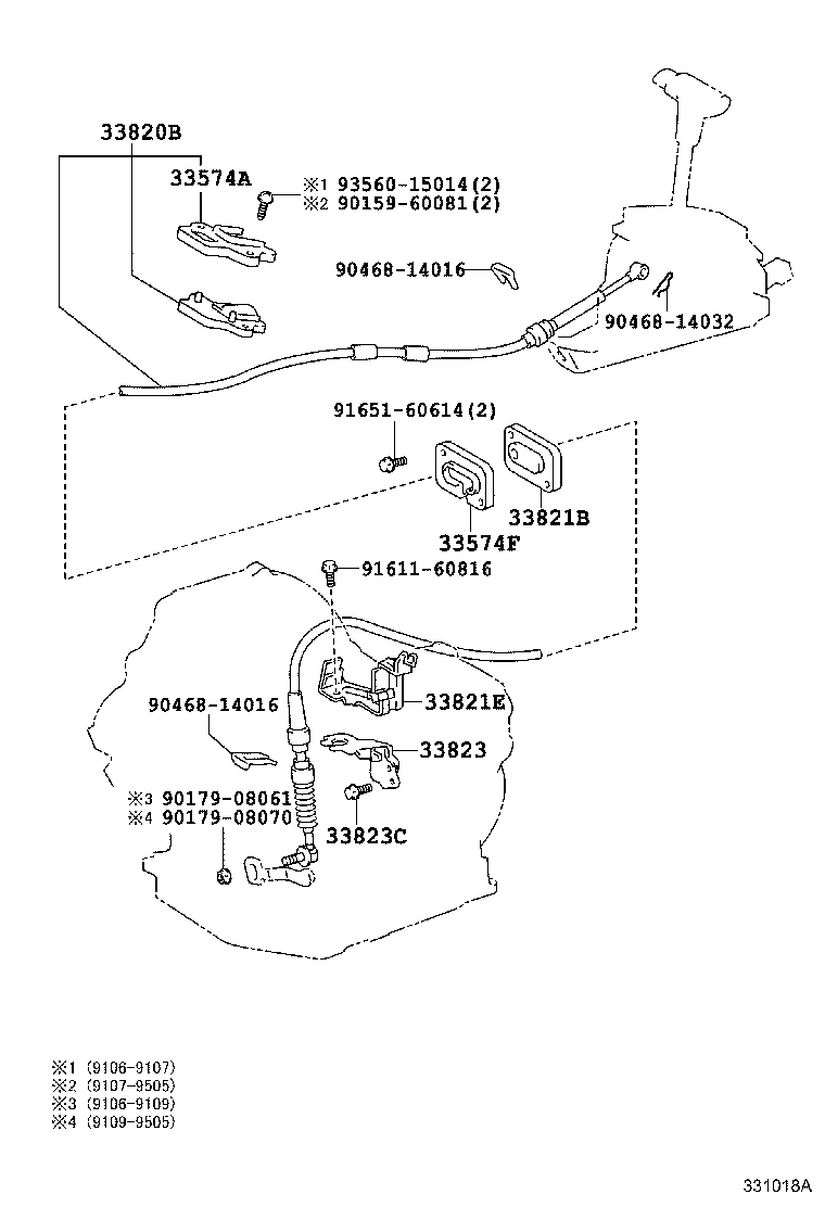 33530-12580 LEVER ASSY, SHIFT (FOR FLOOR SHIFT) product image