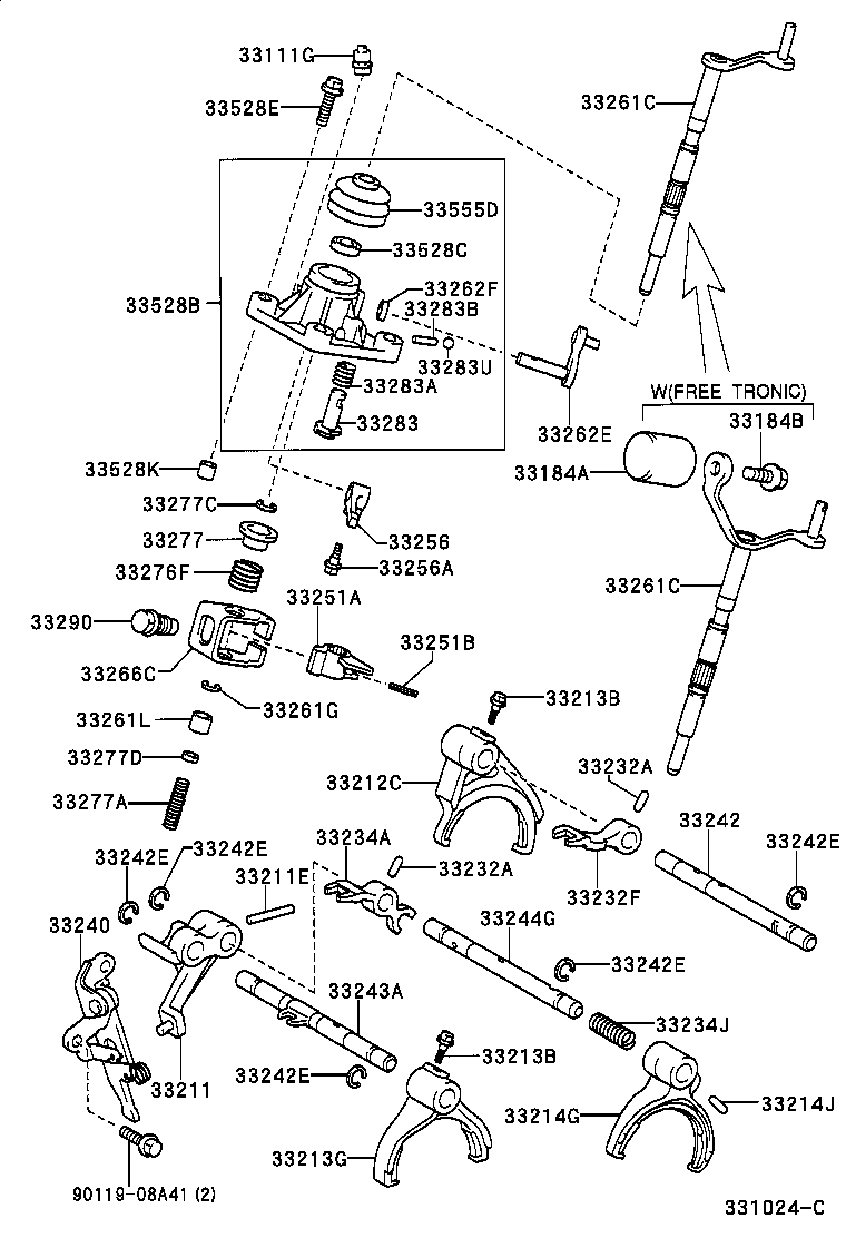 90119-10288 BOLT (FOR CONTROL SHAFT COVER) product image