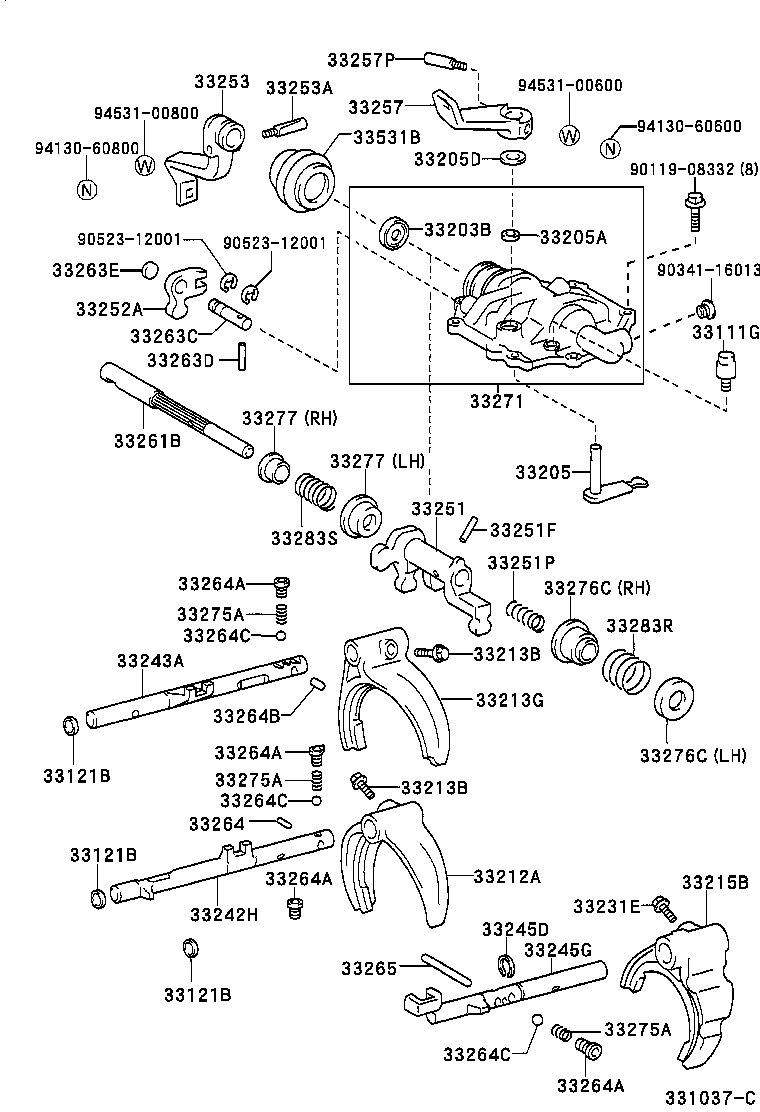 33207-37030 HOUSING, SHIFT LEVER SHAFT product image