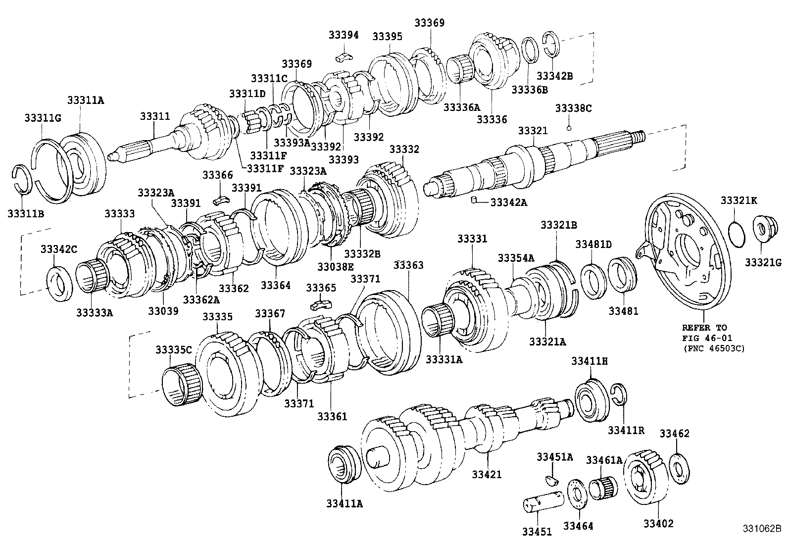 33331-37070 GEAR, REVERSE product image