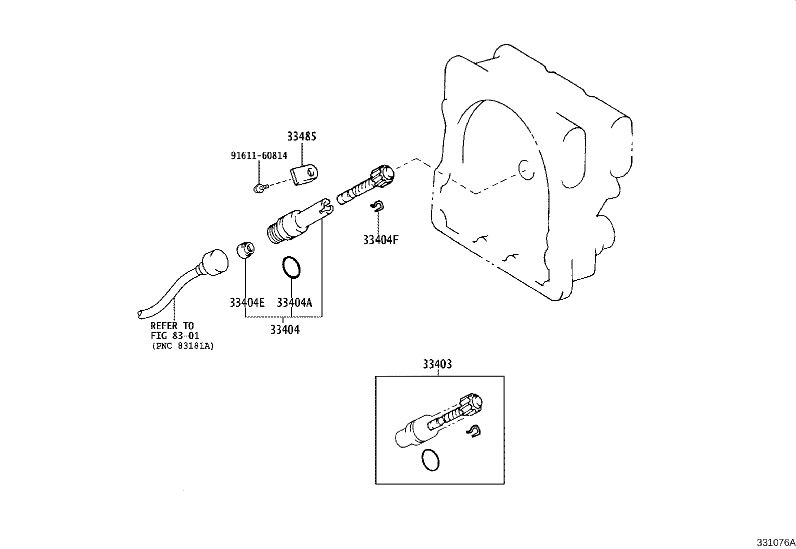 SU002-00931 GEAR SUB-ASSY, SPEEDOMETER DRIVEN (MTM) product image