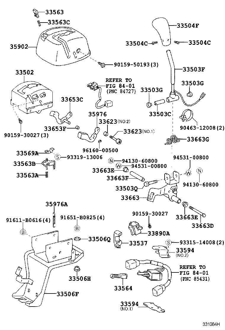 33828-37120 BRACKET, TRANSMISSION CONTROL CABLE product image