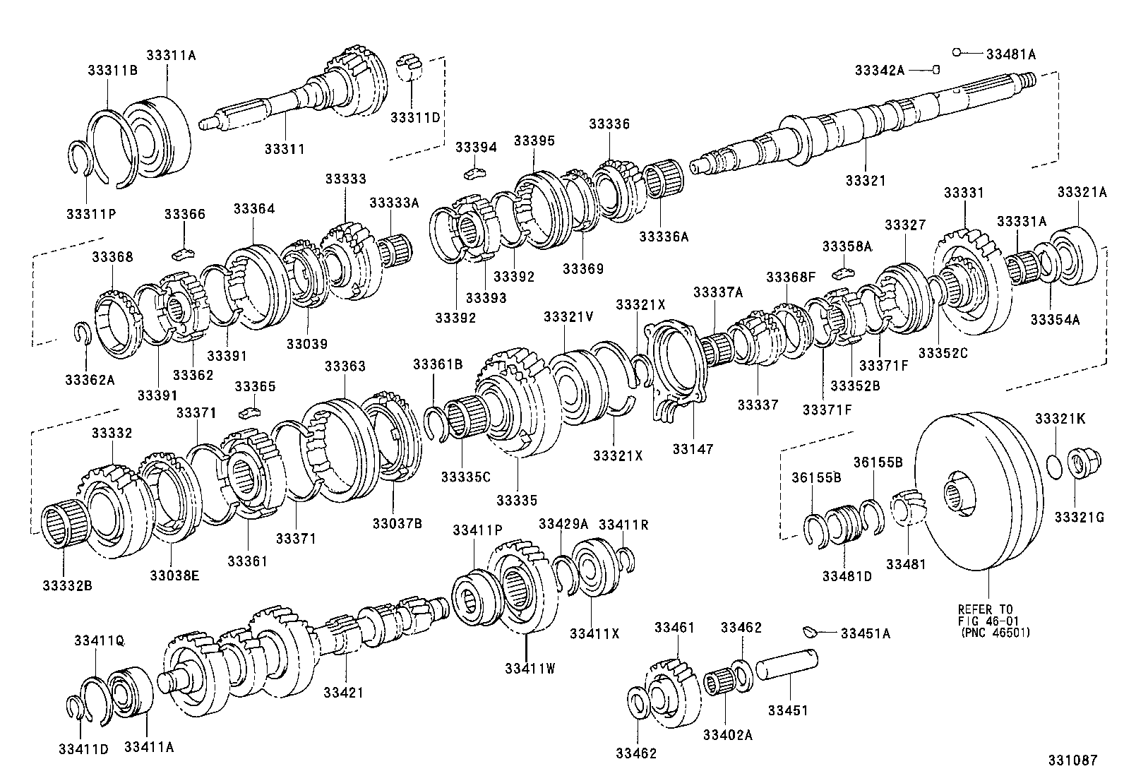 33033-36090 GEAR, 2ND product image