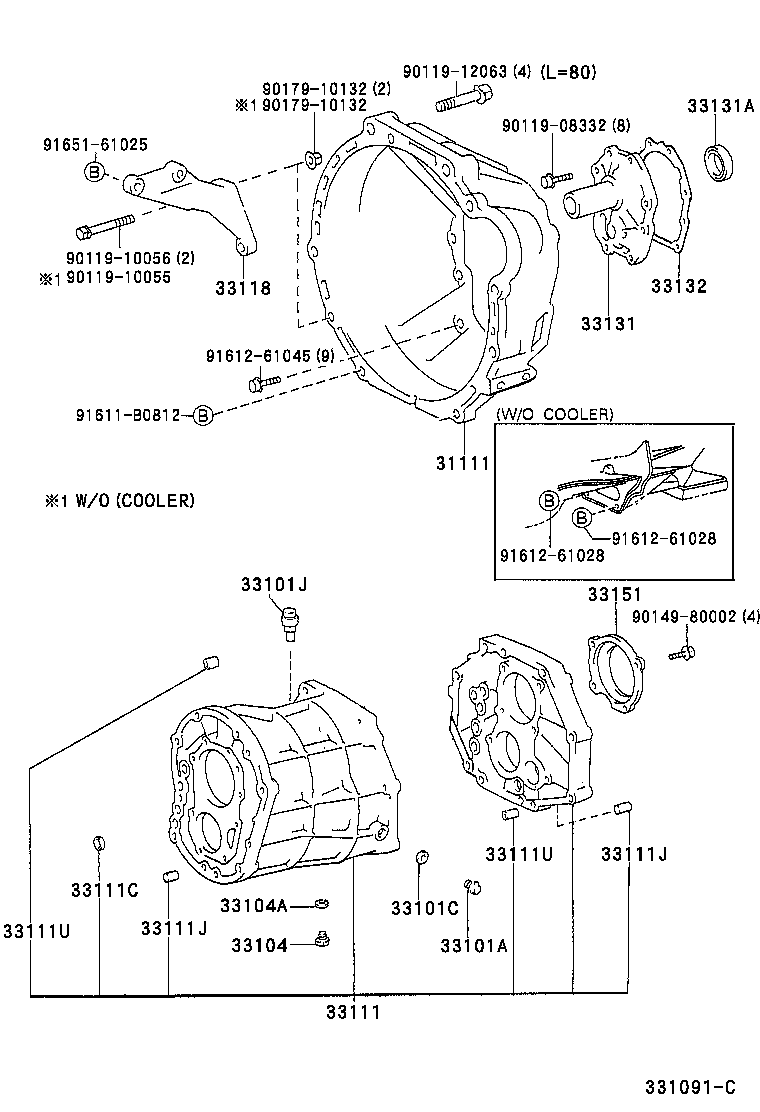 31111-27050 HOUSING, CLUTCH product image