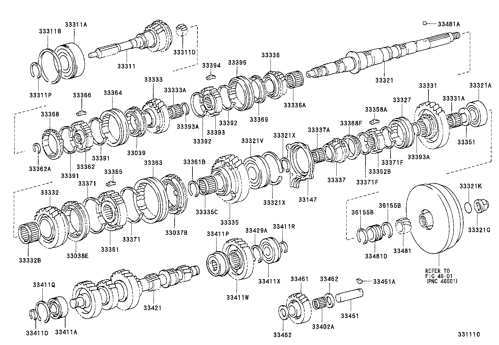 33034-36080 GEAR, 3RD product image