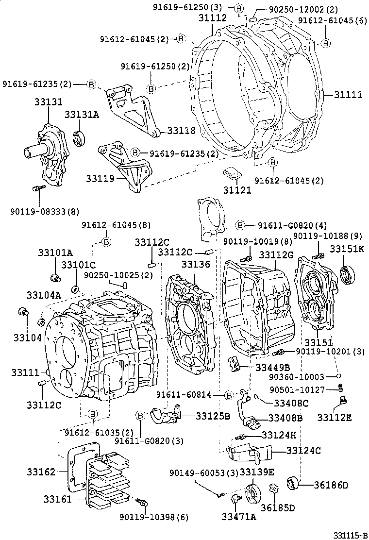 31121-36110 COVER, CLUTCH HOUSING, NO.1 product image