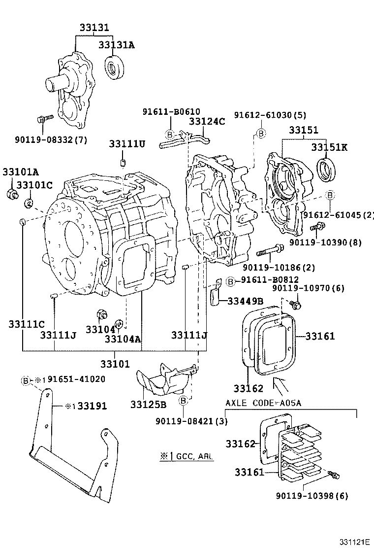 31121-36110 COVER, CLUTCH HOUSING, NO.1 product image