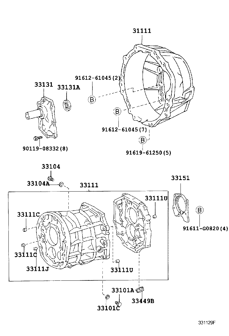 31111-25050 HOUSING, CLUTCH product image