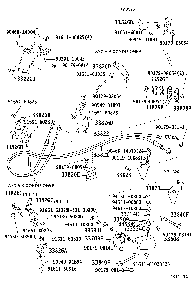 33608-37020 SUPPORT SUB-ASSY, SELECTING BELLCRANK product image