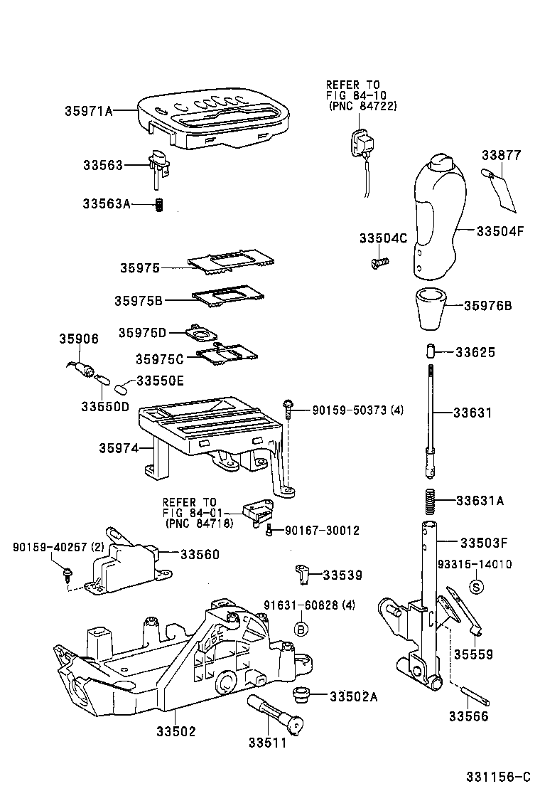 33504-20200 KNOB SUB-ASSY, SHIFT LEVER product image
