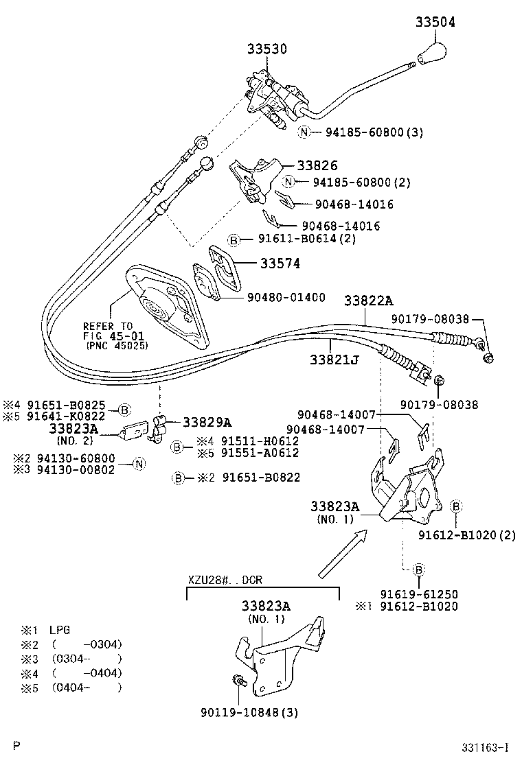33055-37110 LEVER SUB-ASSY, SHIFT(FOR COLUMN SHIFT) product image