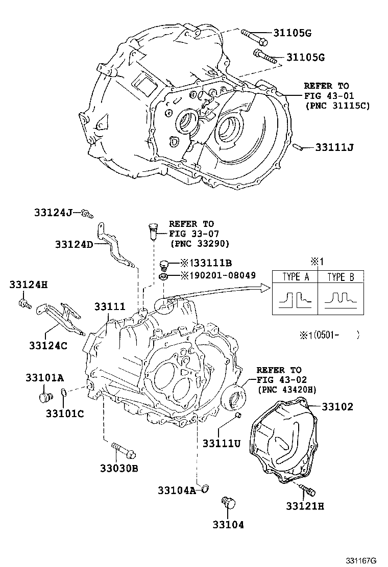 33111-16063 CASE, MANUAL TRANSMISSION product image