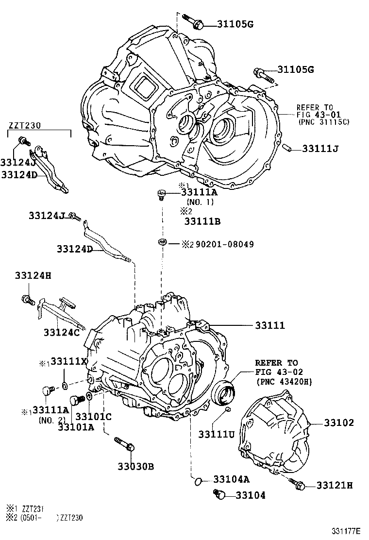 33111-20161 CASE, MANUAL TRANSMISSION product image