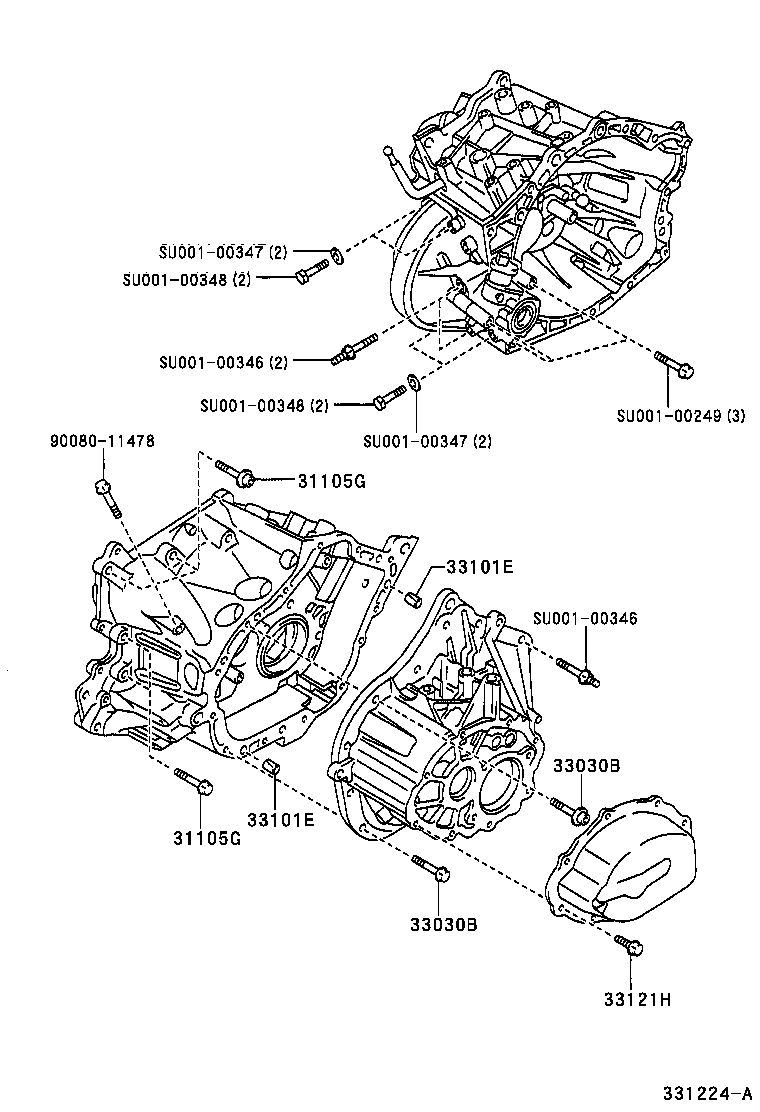 90080-11239 BOLT(FOR TRANSAXLE CASE & ENGINE SETTING) product image