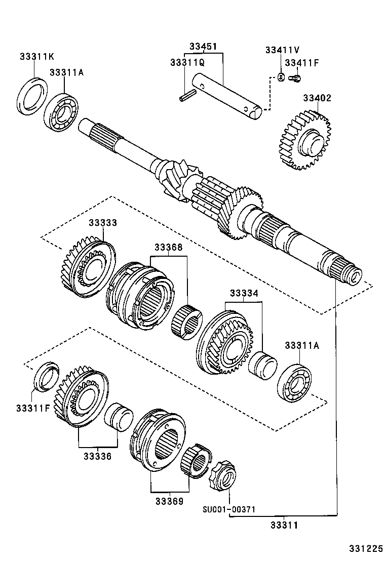 33362-28020 HUB, TRANSMISSION CLUTCH, NO.2 product image