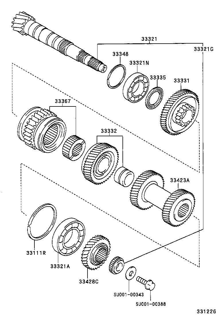 33362-28020 HUB, TRANSMISSION CLUTCH, NO.2 product image