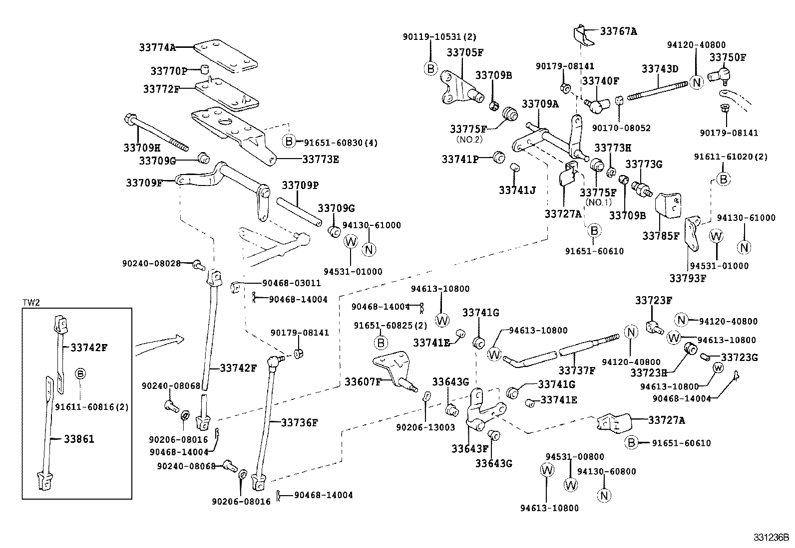 33502-25020 HOUSING SUB-ASSY, SHIFT LEVER (FOR FLOOR SHIFT) product image
