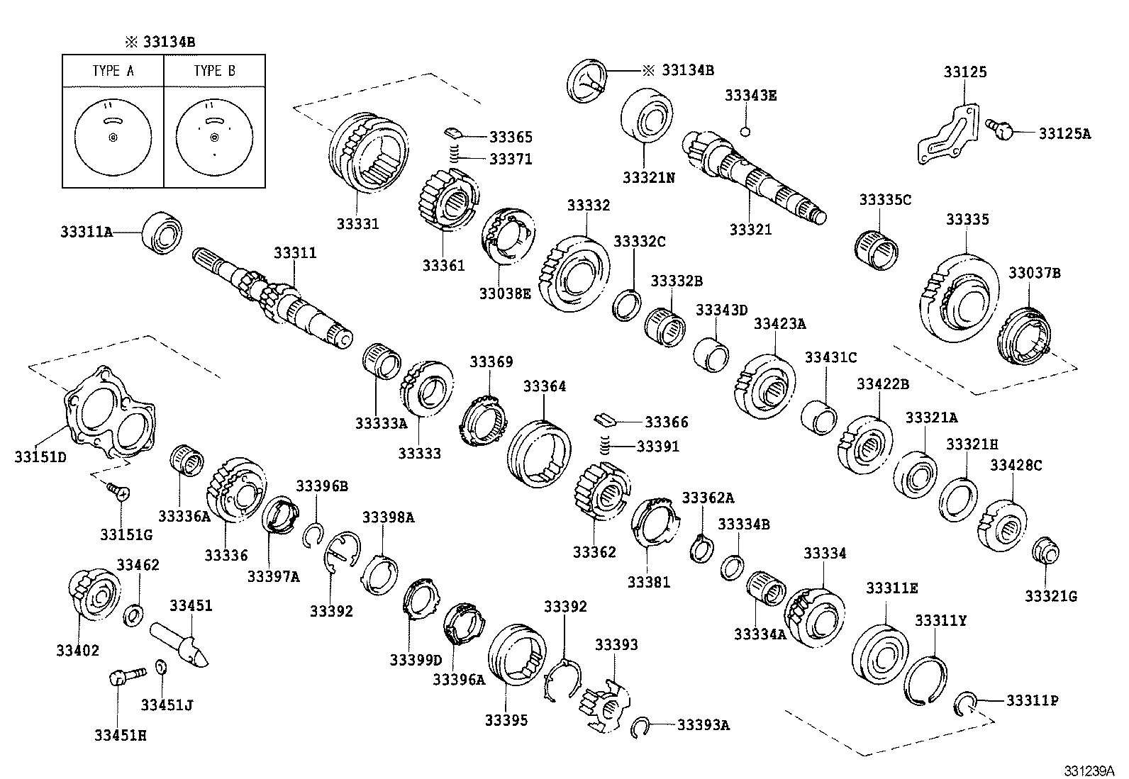 33034-12170 GEAR, 3RD product image