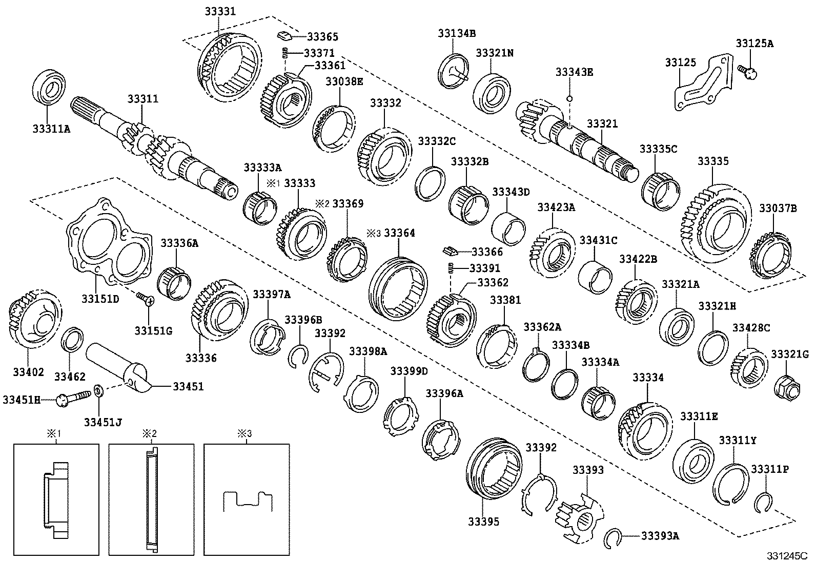 33311-13011 SHAFT, INPUT product image