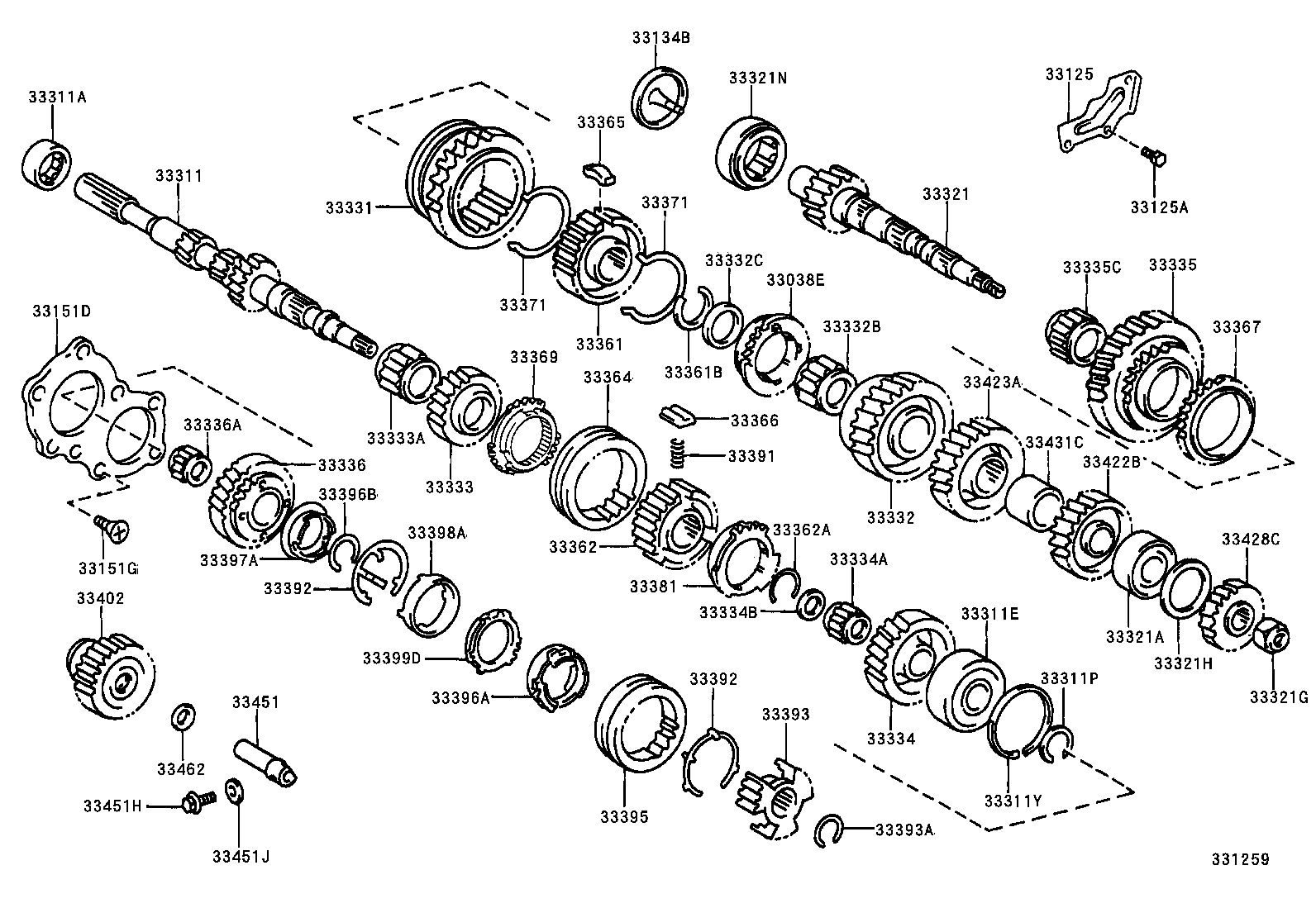 33034-33013 GEAR, 3RD product image