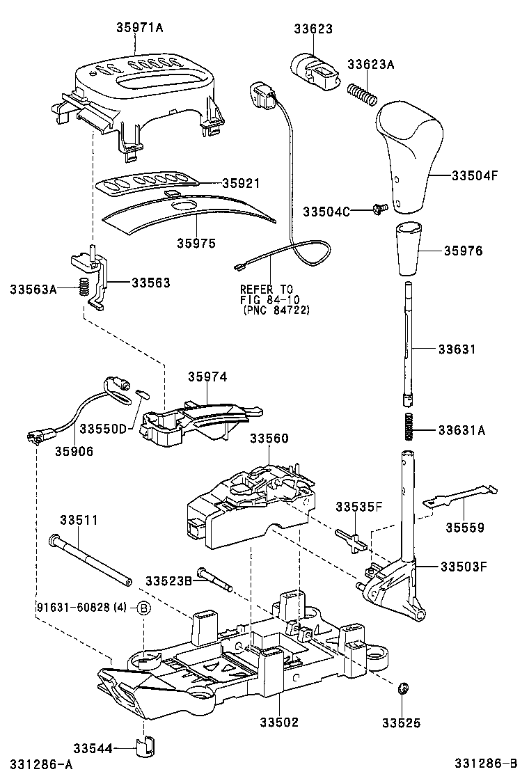 33530-42040 LEVER ASSY, SHIFT (FOR FLOOR SHIFT) product image