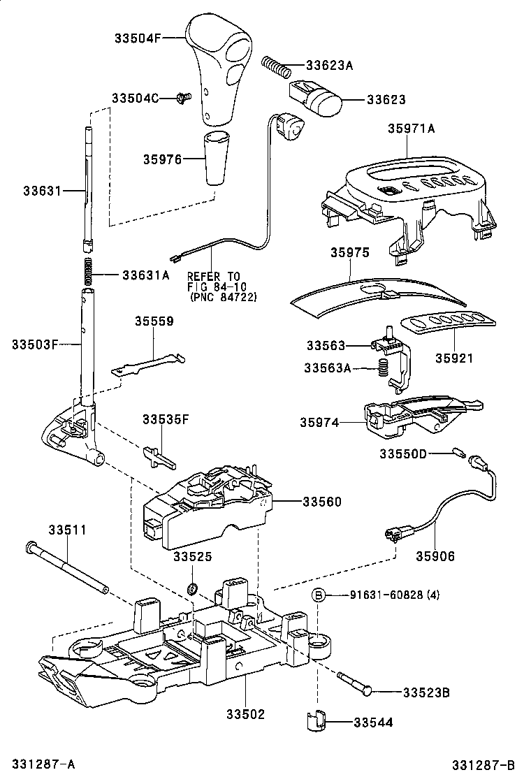 33530-42040 LEVER ASSY, SHIFT (FOR FLOOR SHIFT) product image