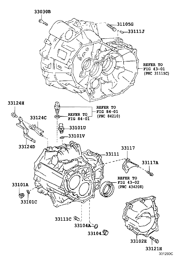 33101-42011 CASE, MANUAL TRANSMISSION product image